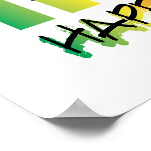 Hanukkah Rainbow Menorah Poster (Ecke)