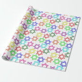 hanukkah Regenbogenstern Geschenkpapier (Ungerollt)