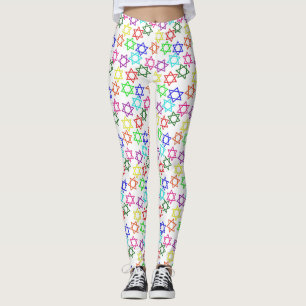 hanukkah Regenbogenstern Leggings