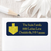 Hanukkah Return Labels "Dreidel Pinwheel" (Insitu)