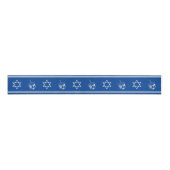 Hanukkah Ribbon : Blau und Silber Ripsband (Vorderseite)