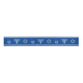 Hanukkah Ribbon | Menorah, Stern von David, Dreide Ripsband (Vorderseite)
