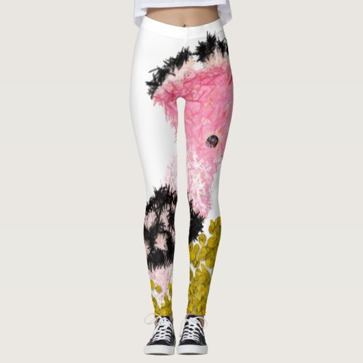 Hanukkah rosa dreiel gelt und hoopoe leggings (Vorderseite)
