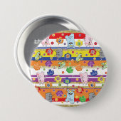 Hanukkah Round Button, Maus und Freunde Button (Vorne & Hinten)