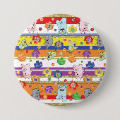 Hanukkah Round Button, Maus und Freunde Button (Vorderseite)