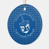 HANUKKAH SAMEACH | Dreidel | Chanukah Keramik Ornament (Links)