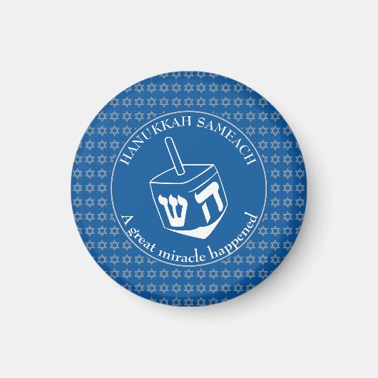 HANUKKAH SAMEACH | Dreidel | Chanukah Magnet (Vorne)