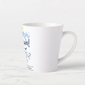 Hanukkah Sameach | Einfache Elegant Hanukkah Famil Milchtasse (Rechts)