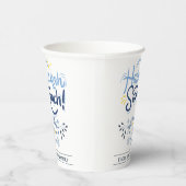 Hanukkah Sameach | Einfache Elegant Hanukkah Famil Pappbecher (Rechts)