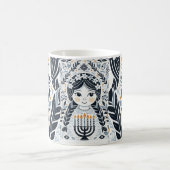 Hanukkah Sameach Glow Tasse: Sippe im Geist von Ce Kaffeetasse (Mittel)