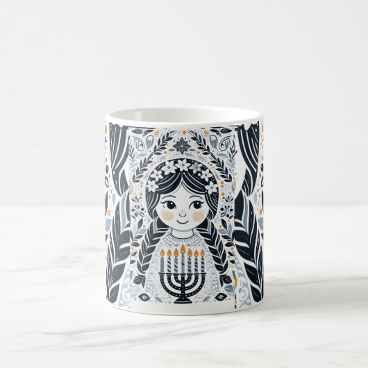 Hanukkah Sameach Glow Tasse: Sippe im Geist von Ce Kaffeetasse (Mittel)