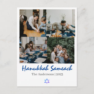 hanukkah Sameach Hanukkah Foto Collage Feiertagspostkarte