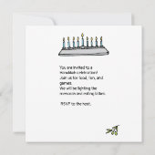 Hanukkah Save The Date (Rückseite)