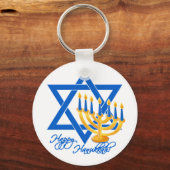 Hanukkah-Schlüsselkette Schlüsselanhänger (Vorderseite)