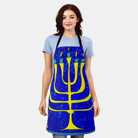 Hanukkah Schürze (Getragen)