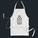 Hanukkah Schürze One Potato, Two Potato, Eye Chart<br><div class="desc">Eine "One Potato, Two Potato, eye chart" Schürze der Standardgröße. Ein tolles Geschenk für sich und macht auch ein tolles Gastgeber/Hostess Geschenk! Sie können auch andere Schürze Farben und Größen für dieses Design wählen. Dieses Design kann auf andere Zazzle Produkte übertragen werden. Stellen Sie sicher, dass Sie das Design anpassen...</div>