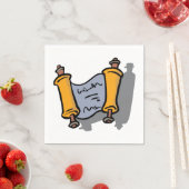 Hanukkah Scroll Paper Napkins Serviette (Beispiel)