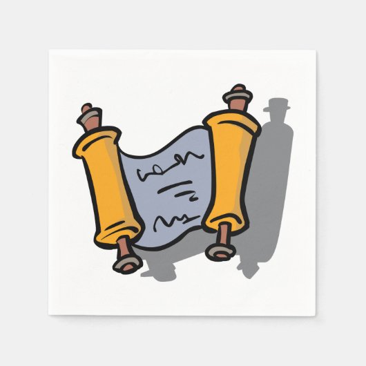 Hanukkah Scroll Paper Napkins Serviette (Vorderseite)