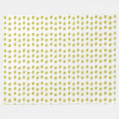 Hanukkah seagull with dreidel and gelt fleecedecke (Vorderseite (Horizontal))