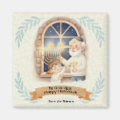 Hanukkah-Segen - Großvater und Kind Magnet (Vorne)