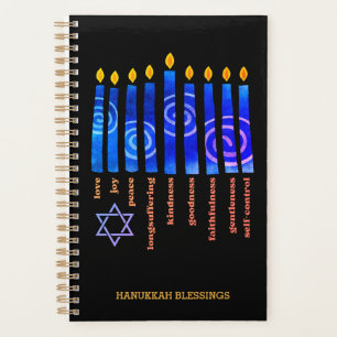 HANUKKAH Segnungen Frucht des Geistes Christlich Planer