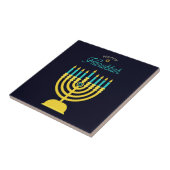 Hanukkah Shabbat Art Fliese (Seite)