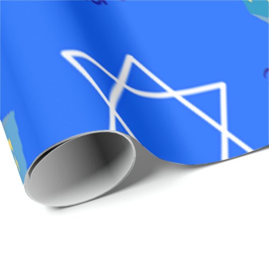 Hanukkah Shopping Geschenkpapier (Rolleneckpunkt)