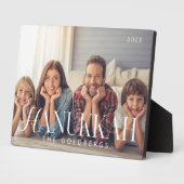 Hanukkah Simple Modern Chic Family Foto Fotoplatte (Seite)