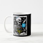 Hanukkah Skeleton Coffee Dreidel Jewish Menorah Ch Kaffeetasse (Links)