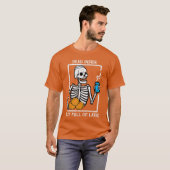 Hanukkah Skeleton Dead Inside Full Latke Chanukah T-Shirt (Vorne ganz)