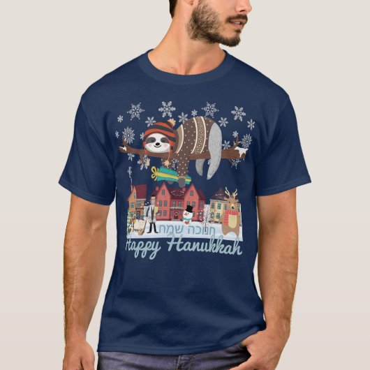 Hanukkah Sloth T-Shirt (Vorderseite)