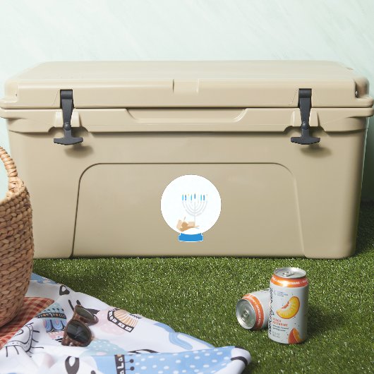 Hanukkah Snow Globe Aufkleber (Kühler)