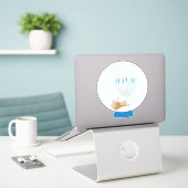 Hanukkah Snow Globe Aufkleber (Laptop auf Schreibtisch)