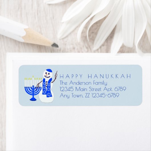 Hanukkah Snowman Chrismukkah Fügen Sie Ihre Daten (Insitu)