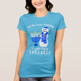 Hanukkah Snowman Niedlich Leg deinen Yamuka Funny T-Shirt