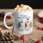 Hanukkah Snowman Weihnachts Chrismukka Kaffeetasse
