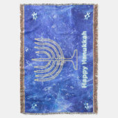 Hanukkah Snowstorm Menorah Decke (Vorderseite Vertikal)