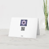 Hanukkah Snowstorm Menorah Feiertagskarte (Rückseite)