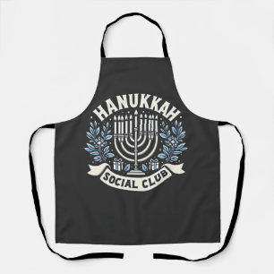 Hanukkah Social Club Funny Jewish Hanukkah Schürze