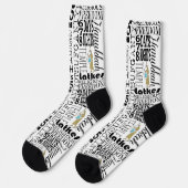 Hanukkah-Socken "Hanukkah sagt" Socken (Linkes Detail)