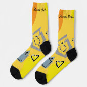 Hanukkah-Socken "Hanukkah-Spaß" Socken (Linkes Detail)