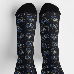 Hanukkah-Socken "Navy Dreidels" Socken