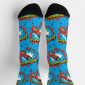 Hanukkah-Socken "Super Judah" Socken (Oben)