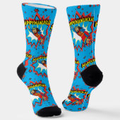 Hanukkah-Socken "Super Judah" Socken (Gewinkelt)