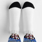 Hanukkah Socks "Happy MOO Year" Socken (Oben)