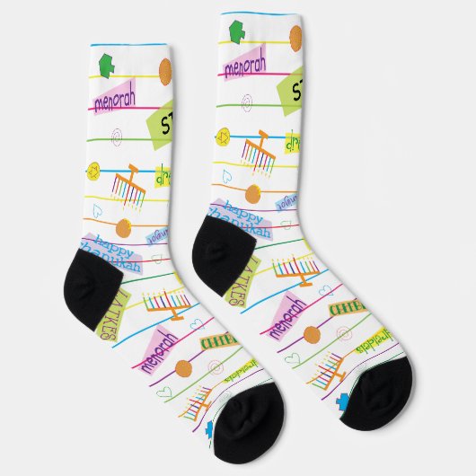 Hanukkah Socks "Party Time" Socken (Rechts)