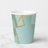 Hanukkah Spiel auf Bluish Dreidels 8 oz. Pappbecher (Links)