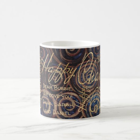 Hanukkah Spinning Golds Kaffeetasse (Mittel)