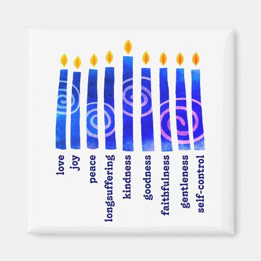 HANUKKAH Spirituelles Obst Christlich Magnet (Vorne)