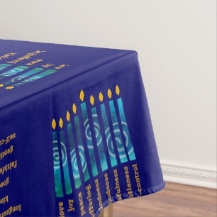 HANUKKAH Spirituelles Obst Christlich Tischdecke